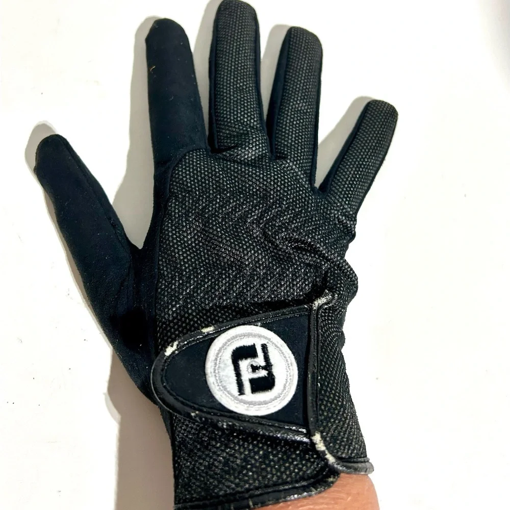 FootJoy Winter Sof Golf Gloves Pair R/L Womens Size M/L Fleece Thermal Black VTG